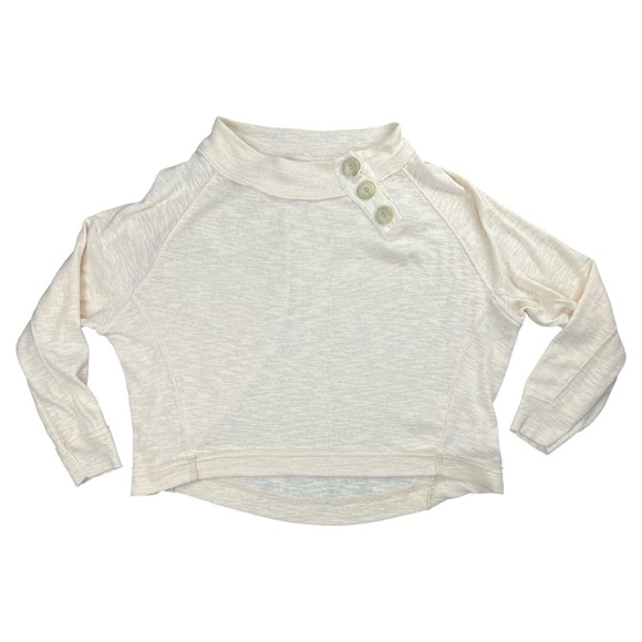 Free People/We The Free Don’t Forget Me Cream Top In Size Small - Picture 2 of 8